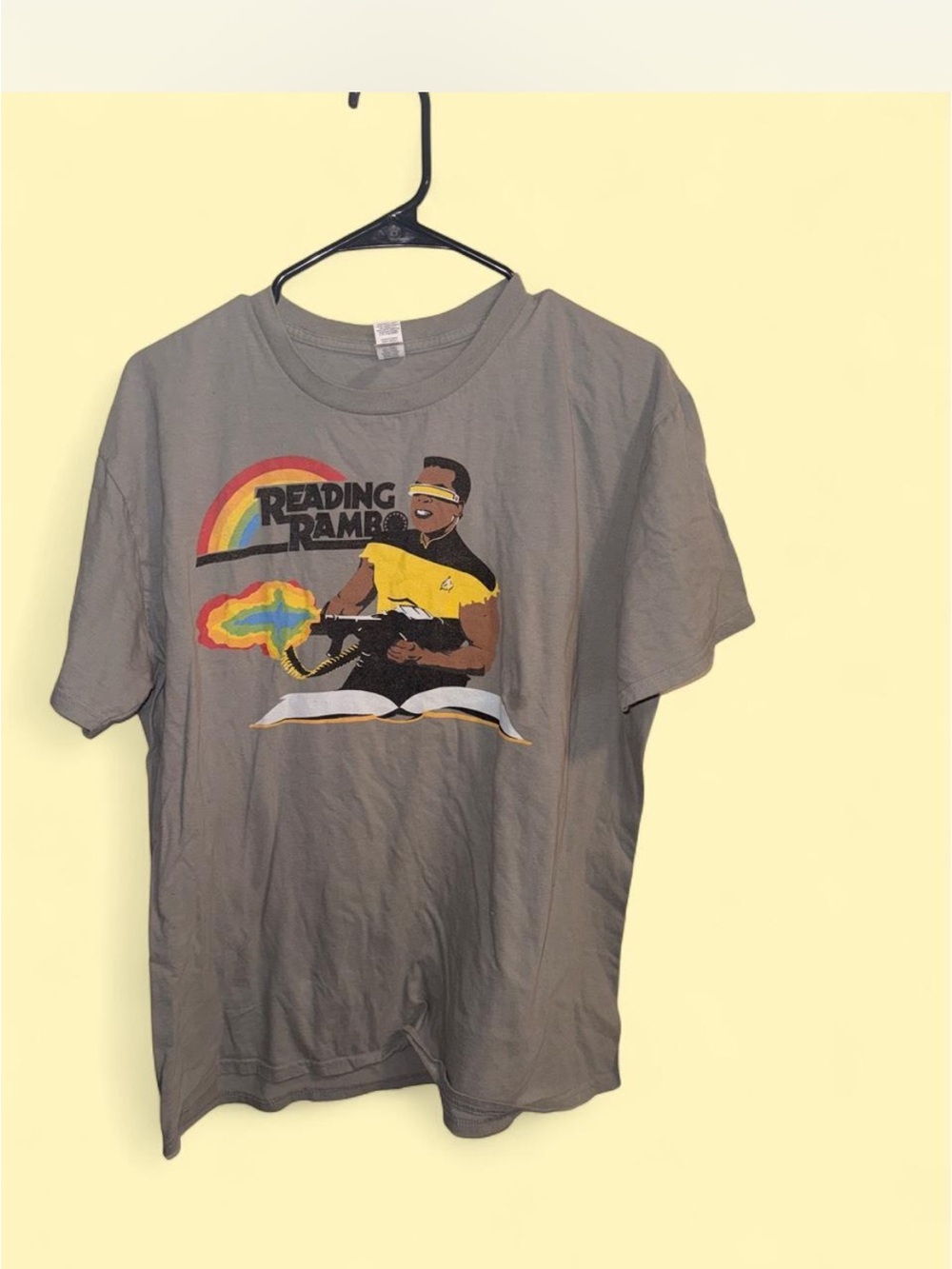 Reading Rambo Short Sleeve Graphic Tee - Gray